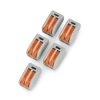 Kostka elektryczna 2pin 32A/400V - pomarańczowa - 5szt.