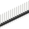 Pin header, 15 pole, pitch 2.54 mm, straight, black, SLLP116415Z