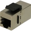 Adapter gniazdo / gniazdo; Keystone; Ks-RJ45X2-6; RJ45 cat 6; na panel; zatrzaskowe; proste; srebrny; Goobay; RoHS