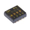 Przełącznik DIP 4-pozycyjny SPST SMD 25 mA przy 24 V DC -40 → +85°C
