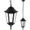 Lampa Ogrodowa Wisząca Zewnętrzna E27 Latarnia Czarna Bellis Lumiled