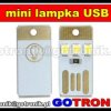 Mini lampka LED USB biała