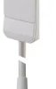 Extension cable, Europe, plug type E + F, straight on schuko socket, straight, H05VV-F3G1.5 mm², white, 1.66 m, 104554