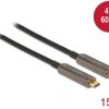 Delock USB kabel Złącze męskie USB-C® 15 m czarny 84104 4K UHD USB-C Kabel