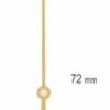 UM213.72G Wskazówka sekundowa, złota o długości d=72mm