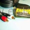 EURO- 2x RCA ( EURO -> RCA ) Video Adaptor GOLD