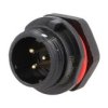 SPP1312-3WZ-P Wtyk 3 pin, zakręcane na obudowę, wodoodporny - gwint zewnętrzny