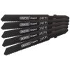 Draper 81729 DT118A 92mm Jigsaw Blade Set (5 Piece)
