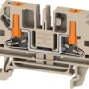 Through terminal block, push-in connection, 4.0 mm², 32 A, 8 kV, dark beige, 2847710000