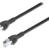 Patch Cord Sf/Utp 5E Drut Cu Pvc Czarny 3M 24Awg Żyły: 8 Ca00600.00C03