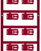 PA cable maker, inscribable, (W x H) 30 x 12.5 mm, max. bundle Ø 7 mm, red, 1025240000