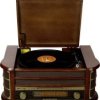 WG-GRMCR50 Gramofon USB, CD, odtwarzacz kaset - brąz, retro