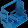 221-539/002-006 Mounting carrier for mounting rail, 10-conductor, blue