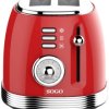 SOGO Human Technology Toster lampka kontrolna, funkcja tostera czerwony (metaliczny)