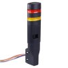 LD6A-2WZQB-RY Red/Yellow Stack Light LED Tower with Sounder & Flasher Wall Mount 24VAC/DC IDEC