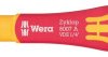 Grzechotka 1/4 VDE Zyklop 8007 A, izolowana, z przełącznikiem zmiany kierunku pracy, 1/4 x 144 mm, WERA 05004866001