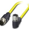 Przewód czujnik-siłownik ze złączem Złącze M12 liczba rdzeni 4 długość 1.5m Rodzaj A Żeńskie Złącze B Złącze M12