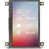 Kolorowy wyświetlacz LCD 4.3cal Transmisywny TFT 320 x 240pikseli LED Backlight I2C, SPI I/F Nie MikroElektronika Brak