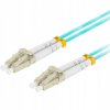 Patchcord światłowodowy MM LC/UPC-LC/UPC duplex 3mm OM3 aqua 1m LANBERG