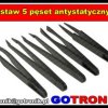Zestaw 5szt. pęset antystatycznych