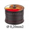 Kabel głośnikowy 2x 0,20mm Cabletech CU czarno/cze