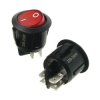 Przełącznik okrągły czerw. 2 tor 230VAC ON-OFF R13244B02BR2D