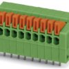 PCB terminal, 2 pole, pitch 2.54 mm, AWG 26-20, 6 A, spring-clamp connection, green, 1792511