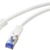 kabel LAN, do komputerów Renkforce RF-6830452, 1 szt., RJ45, CAT 6a, S/FTP, 1.00 m, biały