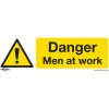 Worksafe SS46V10 Safety Sign Danger Men At Work - Self-Adhesive Vinyl - PK10