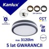 Plafoniera LED z czujnikiem BENO 24-30W CCT-O-SEG 2330-3120lm 3000-4000K ciepła/neutralna IP65 IIkl. 5 lat gwar. grafitowy 38784