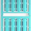 PA cable maker, inscribable, (W x H) 40 x 9 mm, max. bundle Ø 40 mm, blue, 1248790000