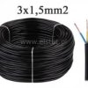 OMY kabel energetyczny 3x1,5mm2 300V czarny