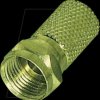 FF0/7GL Twist-on F-plug, for 7.0-mm diameter antenna cables