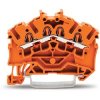 Blok zacisków na szynę DIN WAGO poziomy: 1 TOPJOB S Pomarańczowy 600V 2.5mm² Wciskane IECEx/ATEX/CSA