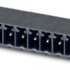 Pin header, 3 pole, pitch 3.5 mm, angled, black, 1789180