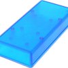 ABS device enclosure, (L x W x H) 140 x 66 x 28 mm, blue/transparent, IP54, 1593YTBU