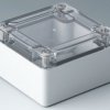 ABS enclosure, (L x W x H) 84 x 82 x 55 mm, light gray (RAL 7035), IK07, C7008014