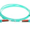 Patch Cord Światłowodowy Lc/Lc Duplex Mm 50/125 Om3 2M Ls0h Turkusowy...