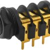 Złącze Jack, RS PRO 6.35 mm Montaż na panelu Stereo Żeńskie Lutowie 3 Czarny 5A