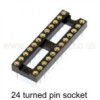 IC Socket 24 pin DIL (narrow turned pin )