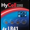 1516-0025 4x Ansmann HyCell alkaline button cells, LR41