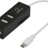 Renkforce RF-4995192 USB-Hub 3 Porty USB-A, SD, microSD, M2, Memory Stick USB 2.0 480 MBit/s wbudowany czytnik kart pami