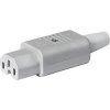 Złącze IEC IEC C15 Kabel Prosty Schurter Żeńskie 15A 250V 87.5 x 62 mm