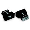WAGO 890-715 5 Pole 16A 4.4mm Plug Snap In Black