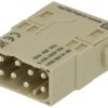 Wtyk; Han EE; 09140085001; 8 torów; poliwęglan; proste; zaciskany; 16A; 400V; szary; 0,5÷2,5mm2; Harting; RoHS