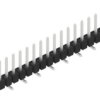 Pin header, 20 pole, pitch 2.54 mm, angled, black, 10047475