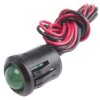 Lampka kontrolna do montażu panelowego 2V dc, zielona 14mm LED Czarny Wyprowadzenia RS PRO