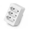 Rozgałęźnik 3 gniazda płaskie AC 230V 2,5A - Vorel 72401 - biały