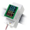 Peacefair® PZEM-008 Licznik energii elektrycznej cyfrowy na szynę Din Watt Kwh Miernik watów Monitor amperomierza Voltomierza AC