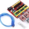 3D Printer CNC Driver Arduino NANO Expansion Board Shield Kit with A4988 Stepper Motor Drivers